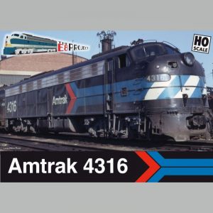 Amtrak 50th Anniversary E8 #4316 Rapido Limited Edition Black – 28599