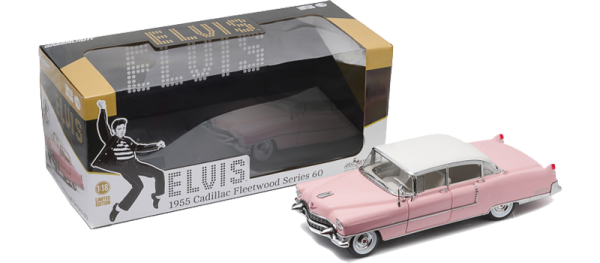 GreenLight 1:18 Scale 1955 Elvis Cadillac Fleetwood Series 60 Diecast Car -12950