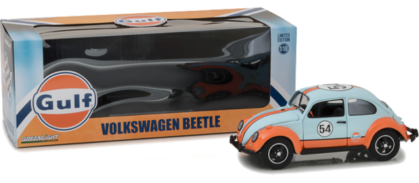 GreenLight 1:18 Scale  Gulf Oil #54 Volkswagen Beetle  Diecast Gulf -12994