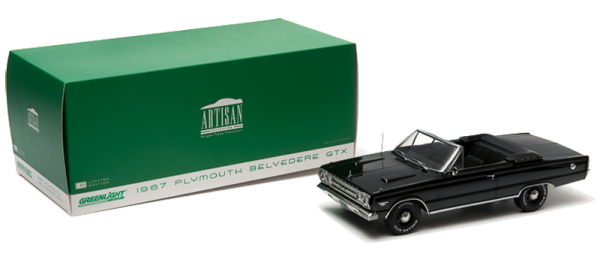 GreenLight 1:18 1967 Plymouth Belvedere GTX Convertible Top Down Diecast -19007
