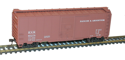 Bangor & Aroostook 40' AAR Single Door Steel Boxcar - 3552