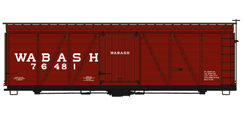 Wabash 36' Fowler Wood Boxcar - 1161