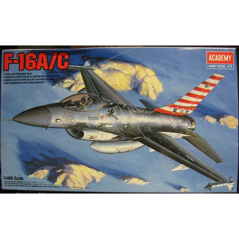 Academy 1/48 Scale F-16A/C Falcon USAF Plastic Model Kit 12259 ACY12259