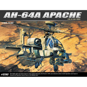 Academy 1/48 Scale US Army AH-64A Apache Attack Helicopter - 12262