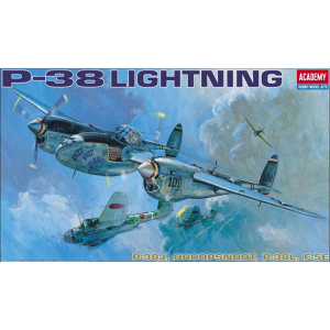Academy 1/48 Scale US Army Air Corps P-38J Lightning Combination Version - 12282