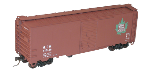 Grand Trunk Western 40' AAR Single Door Steel Boxcar - 3549