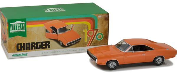 GreenLight 1:18 1970  Dodge Charger HEMI Orange Diecast Car -19028