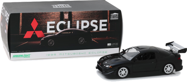GreenLight 1:18 Scale 1995 Mitsubishi Eclipse Black Diecast Car -19040