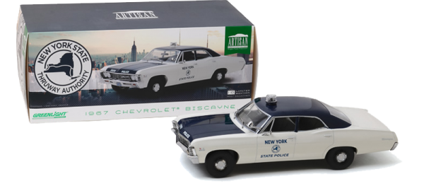 GreenLight 1:18 1967 Chevrolet Biscayne NY State Police Diecast - 19054