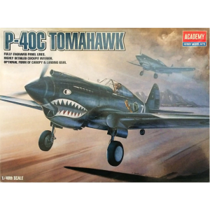 Academy 1/48 Scale Chinese Air Force (AVG) P-40C Tomahawk Fighter - 12280