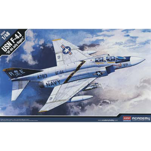 Academy 1/48 Scale US Navy F-4J "VF-84 Jolly Rogers" Fighter Bomber - 12305
