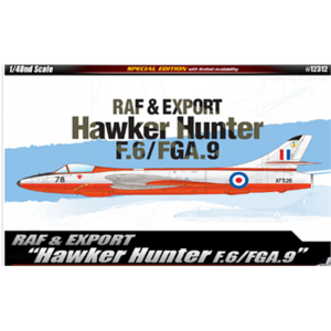 Academy 1/48 Scale British RAF & Export F.6/FGA.9 Hawker Hunter - 12312