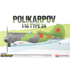 Academy 1/48 Scale USSR Polikarpov I-16 Type 24 Fighter - 12314