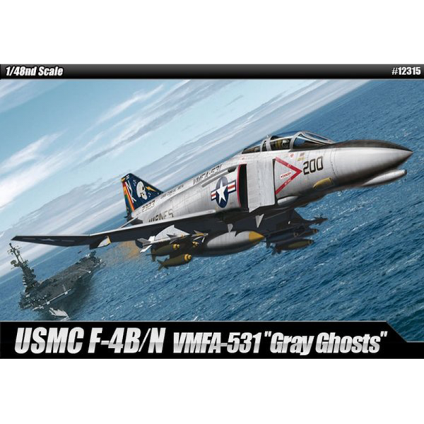 Academy 1/48 Scale USMC F-4B/N VMFA-531 "Gray Ghosts" - 12315