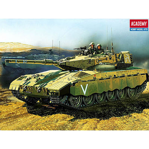 Academy 1/48 Scale Israeli MBT Merkava 2Ch Motorized Armored Tank - 1301