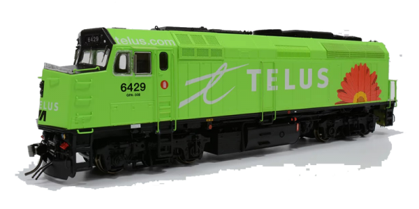 Rapido HO VIA Rail Canada #6429 Telus Flower Diesel Locomotive - 80060