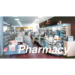 City Classics Pharmacy Picture Window 4"W x 2 1/8"H - 1402