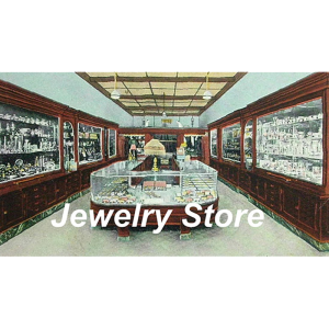 Jewelry Store Picture Window 3-3.5"W x 1 5/8"H - 1316