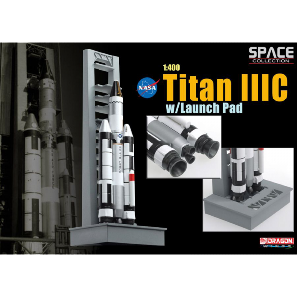 Dragon Models 1:400  Titan IIIC w/Launch Pad - 56228