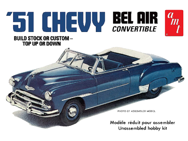AMT 1:25 Scale 1951 Chevy Bel Air Convertible - 1041