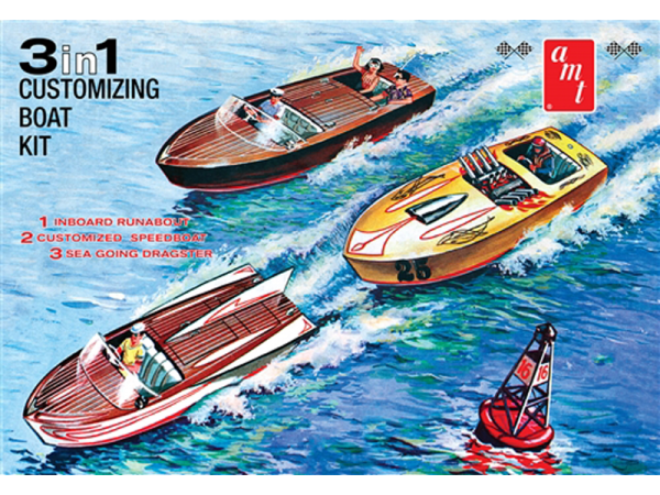 AMT 1:25 Scale Customizing Boat 3-in-1 - 1056