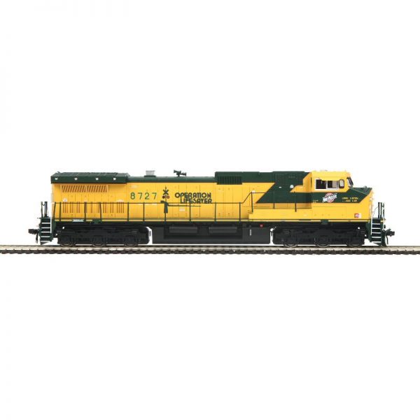 MTH CNW (OPLS Logo) #8727 Dash 9 Diesel Locomotive DCC Ready - 8022930