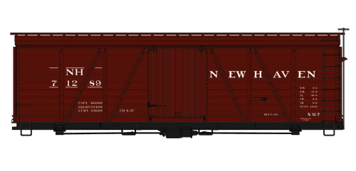 New Haven 36' Fowler Wood Boxcar - 1174