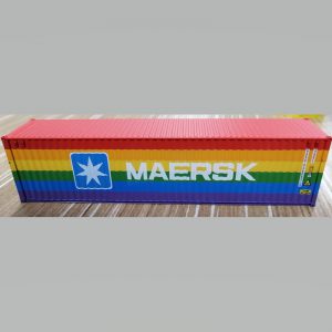 Maersk Limited Edition Rainbow Container Set 40′ and 20′ HO – PT Trains 190013