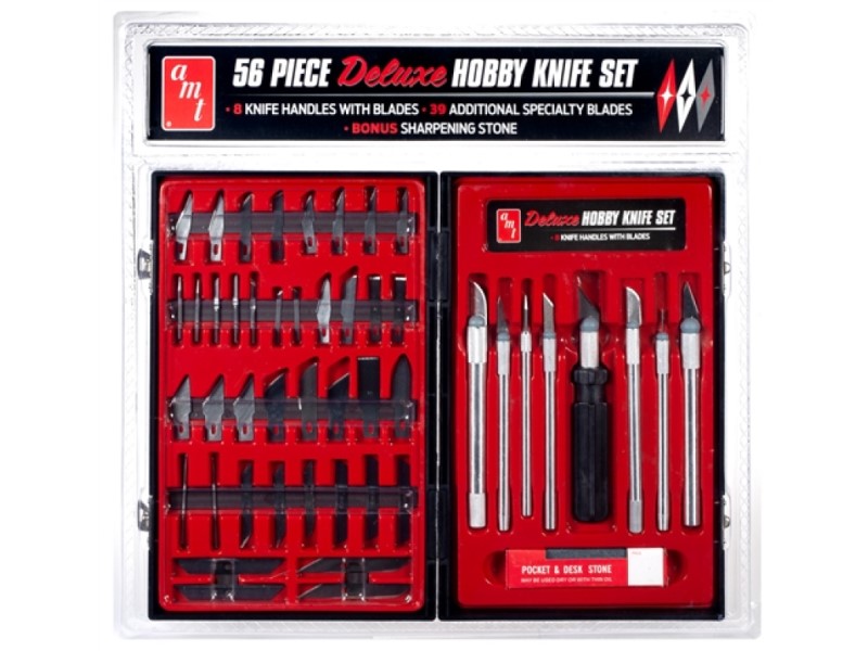 AMT Scale 56 Piece Deluxe Hobby Knife Set - SCM047